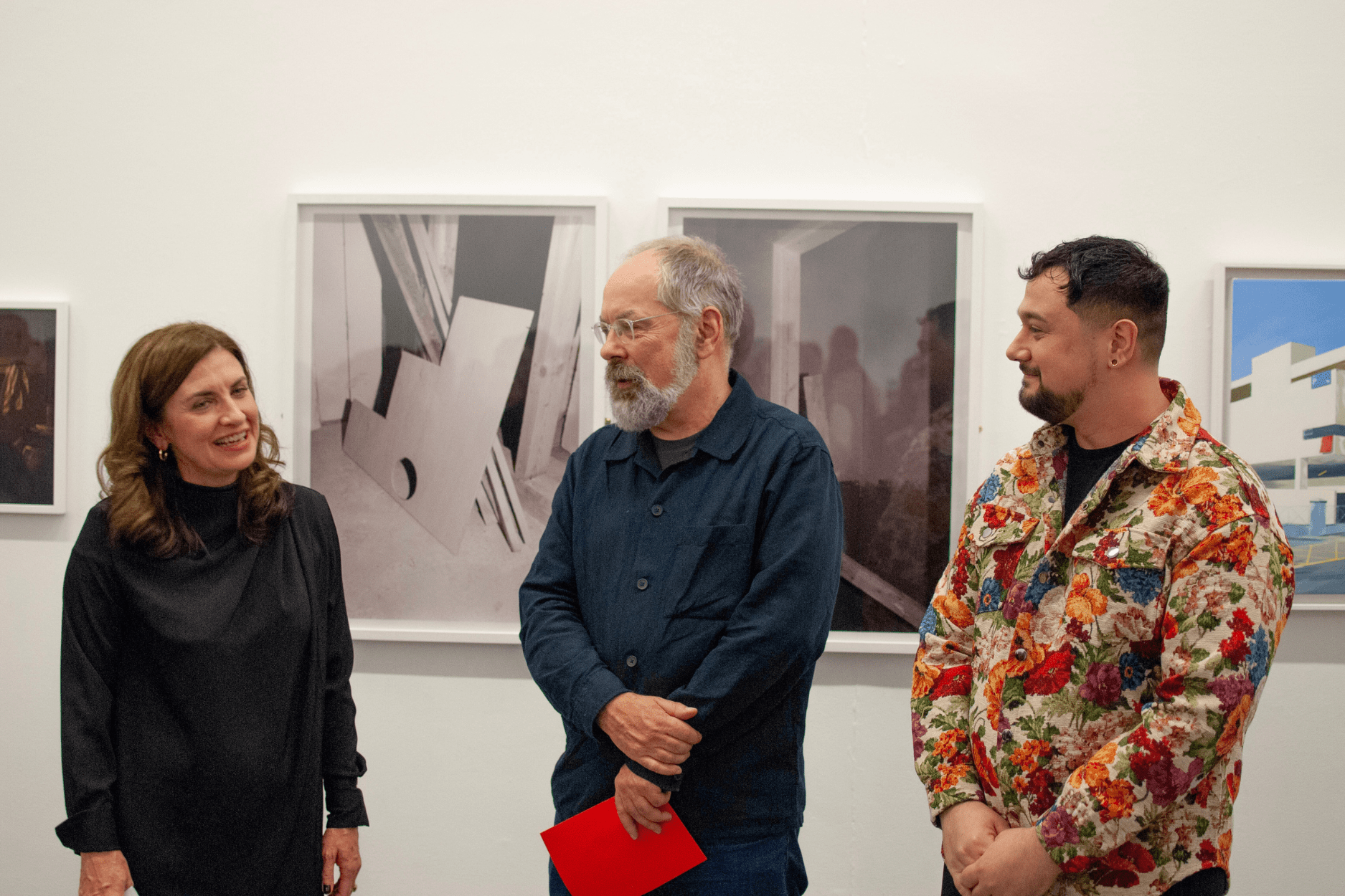Winner of the Judges Choice award, Conor Horgan, is announced by Rua Red director, Maolíosa Boyle and last year's winner Domnick Sorace